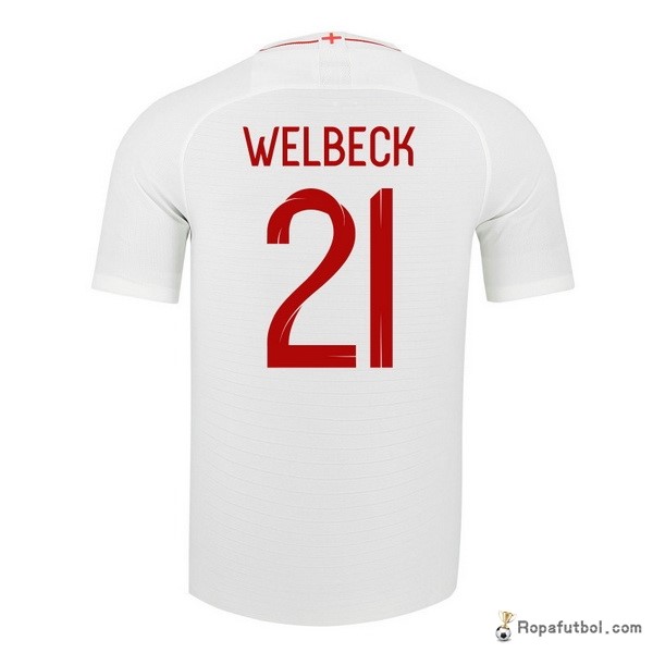 Camiseta Inglaterra Replica Primera Ropa Welbeck 2018 Blanco